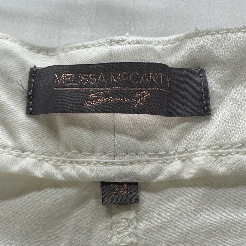 Melissa McCarthy Seven7 Jeans Womens 24 Pencil Slimming Silhouette Denim White - Picture 8 of 14